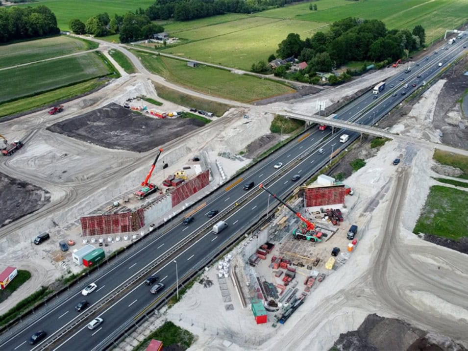 Weekendafsluiting A28 | Project H2O Wezep (aansluiting A28/N308)